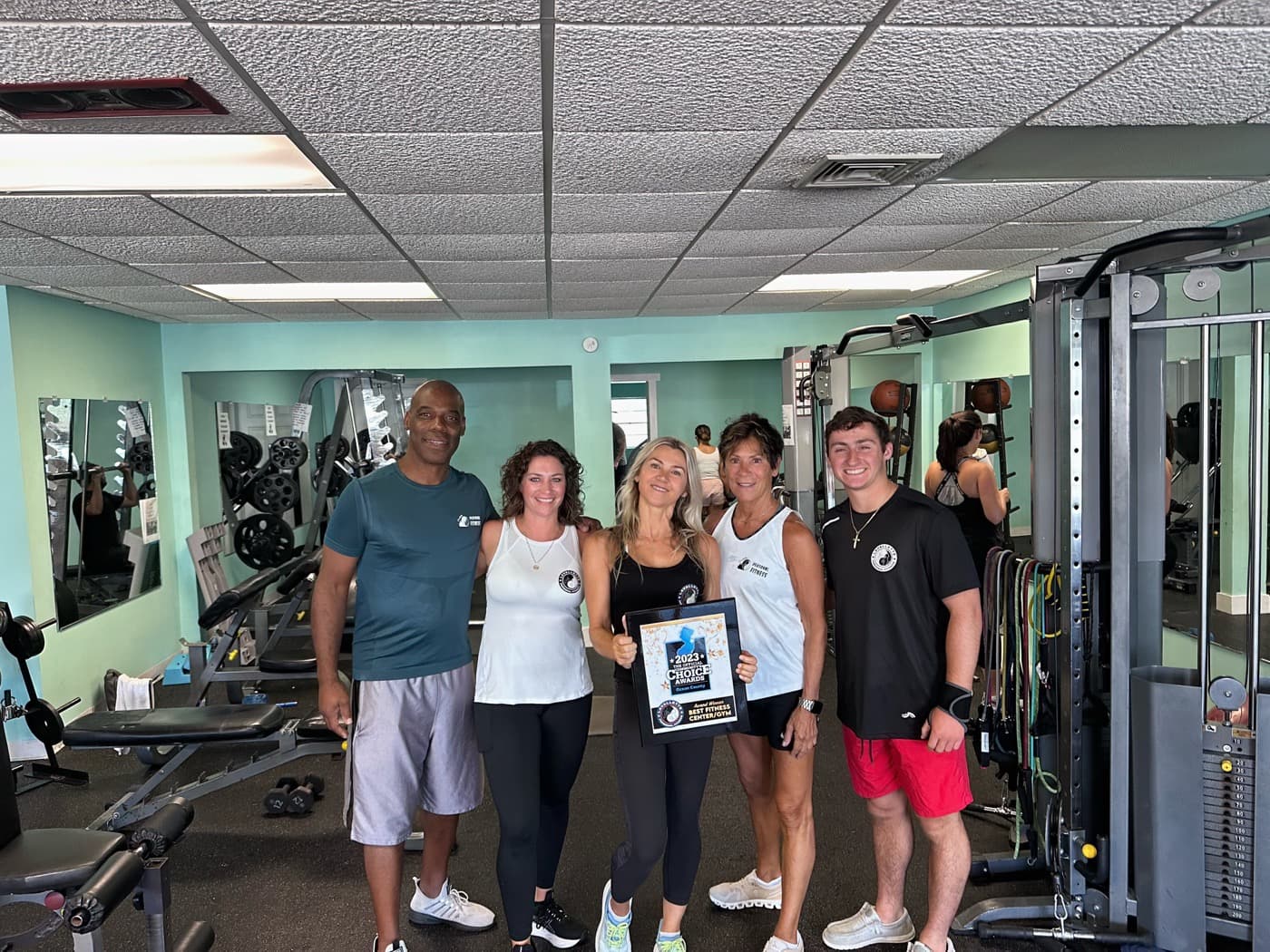 Lavallette Personal Fitness members with their Ocean County Community's Choice Award